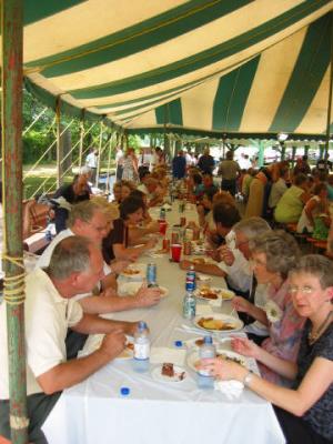 lunch under the big tent