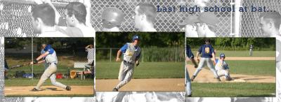 Last high school at bat...