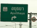 Ayutthaya is 70km north of Bangkok