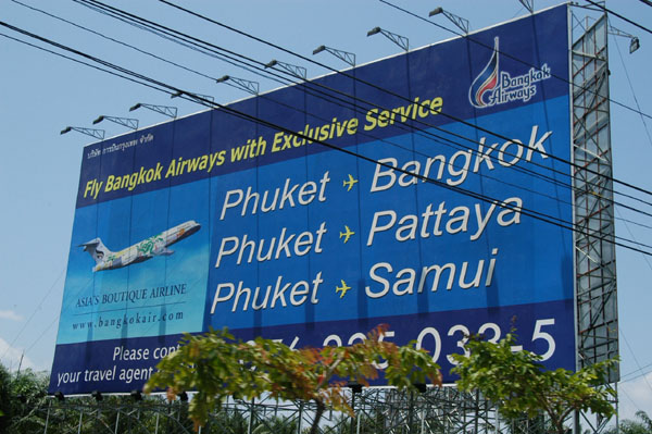 Bangkok Airways ad in Phuket