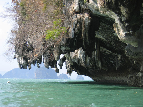 Paddling along the west coast of Ko Phanak