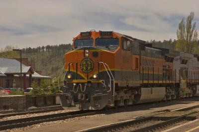 Train Rolling Through Flagstaff