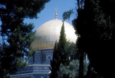 View of Dome of the Rock - Mt. Moriah - Temple Area