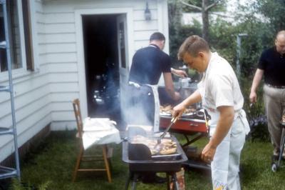 Picnic at Ruth and Jerry's Home - Jerry Tatum at Grill