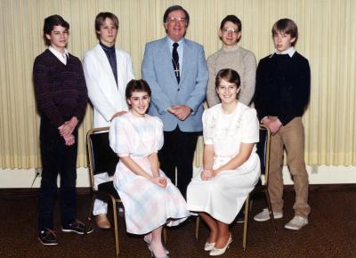 Confirmation Class - 1986 - Presbyterian UCC in Le Mars, IA