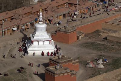 103 - Pilgrims circambulating the Stupa