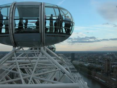 The London Eye: our neighbors' pod