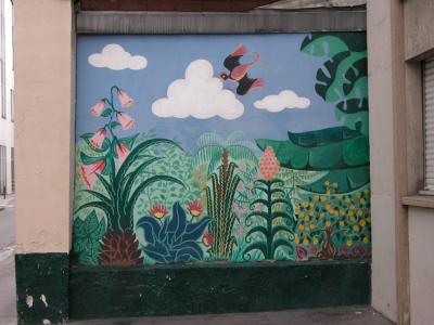 Green Alley mural
