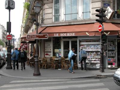 A corner caf in the Marais