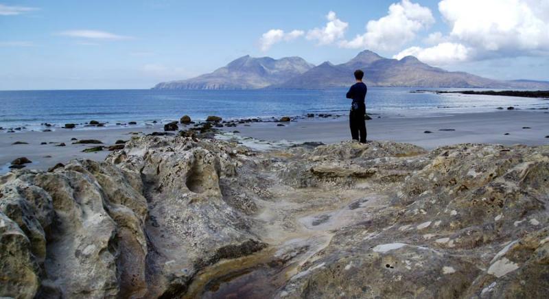 Eigg Singing sands beach