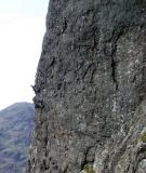 Big Top rock climb Glencoe 2nd pitch