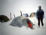 1995 Greenland, During 3 days of bad weather at base camp