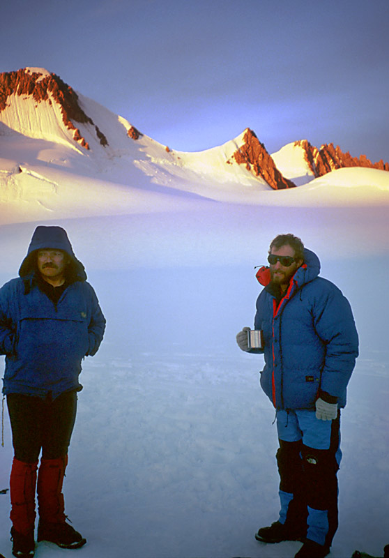 Douglas and Gavin in the beautiful arctic light