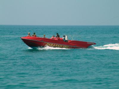 Parasailing boat