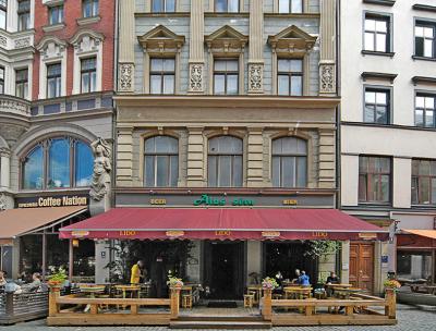 A restaurant serving traditional Latvian food