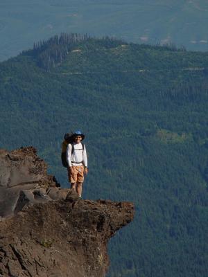 Hiking and not flying St Helens July 19 2003