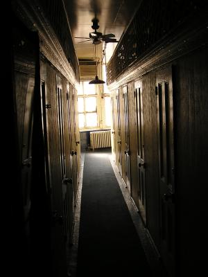 NYC - hallway in hostel (tenament!)