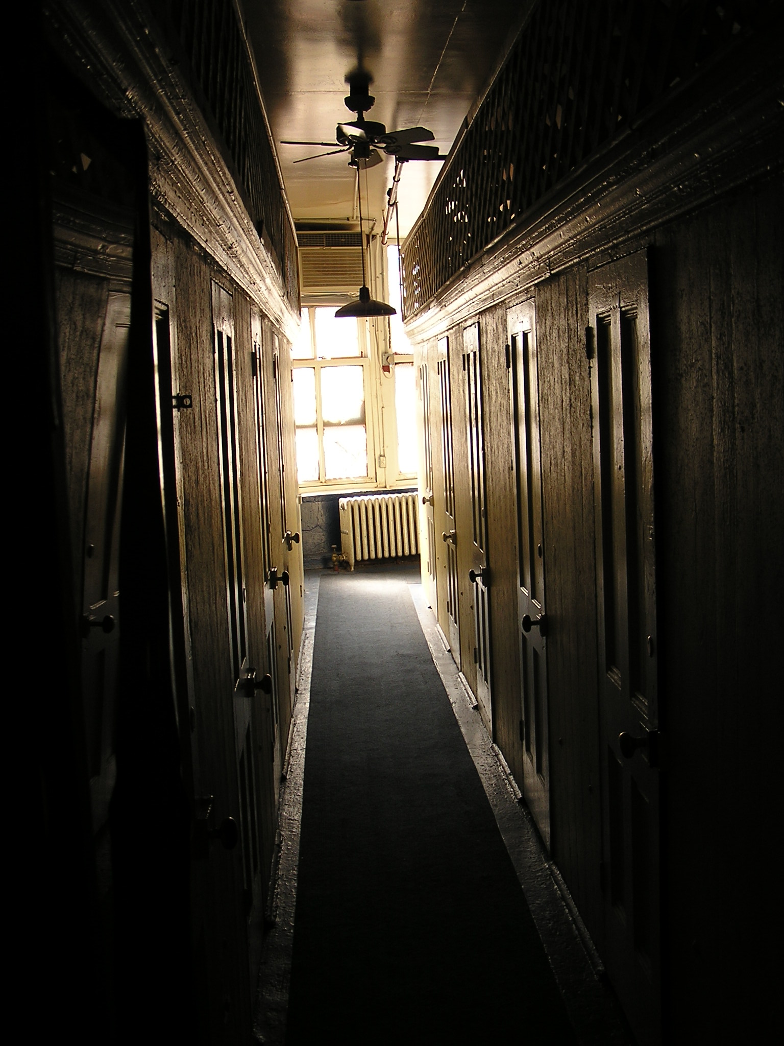 NYC - hallway in hostel (tenament!)