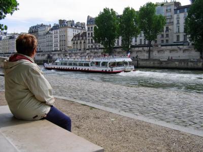 Moment de dtente sur les bords de la Seine