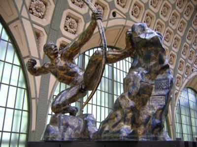 Hracles archer, Antoine Bourdelle 1909, bronze dor