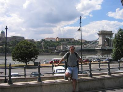 Looking across Danube from Pest to Buda - Chain Bridge