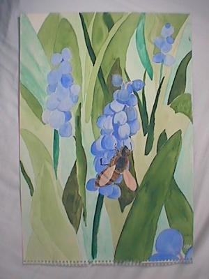 bluebells (watercolor, April 1986, 12 x 18)