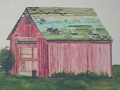 Shelbyville Corn Crib (detail)