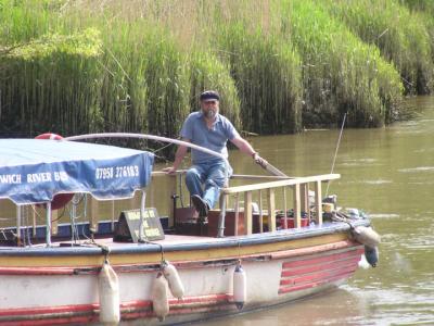 Captain of the River bus, who is also the Harbourmaster of Sandwich.