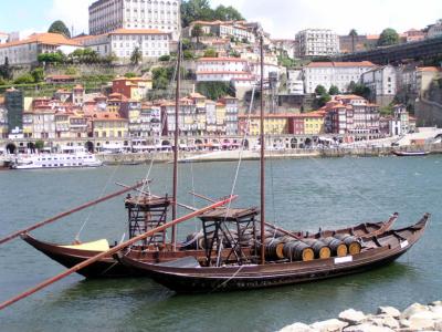 Porto harbor.  The boats that carry the port.