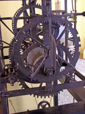 An early clock at a museum in Schoonhoven, Holland
