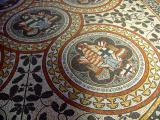 Tile designs in the cathedral floor