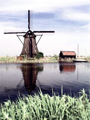 Windmill - Colored IR (Altered Image)