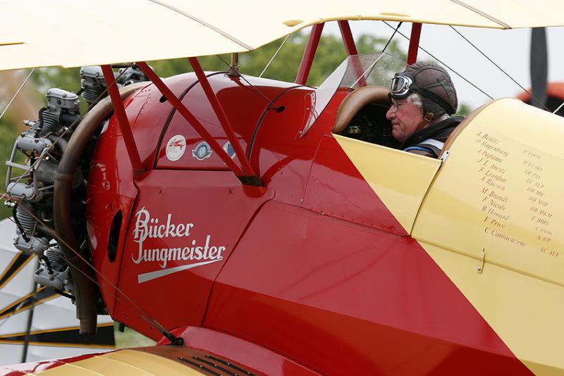 Bücker Bu-133 Jungmeister prêt pour le décollage