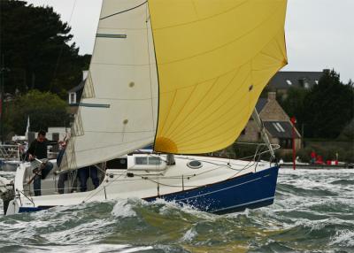 D'un Golfe  l'Autre face au courant entre Port-Blanc et l'le aux Moines