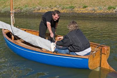 A la cale de mise  l'eau de Vannes le lundi 2 mai