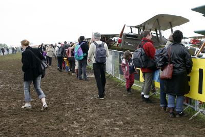 Arodrome de Cerny aprs la pluie