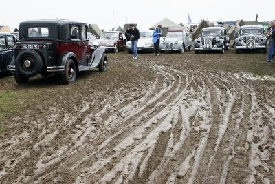 Arodrome de Cerny aprs la pluie