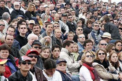 Spectateurs captivés