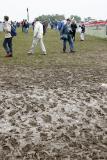Arodrome de Cerny aprs la pluie du samedi