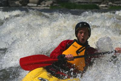 kayak  de rivier