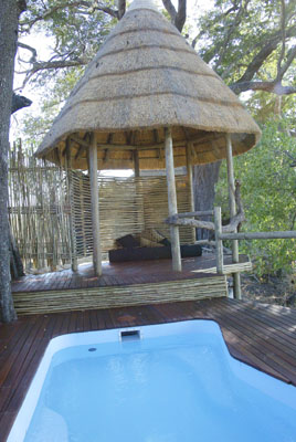 Our sala (rest area) and plunge pool