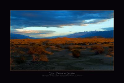 Sand Dunes at Sunrise
