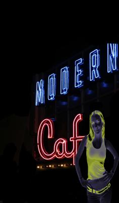 Modern Cafe Girl