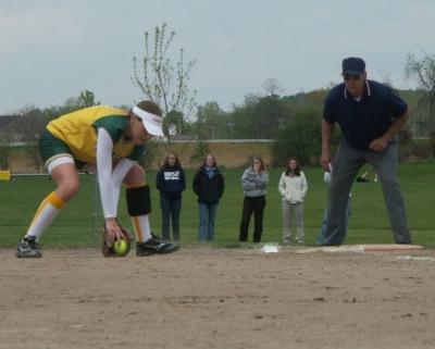Stephanie gets the out