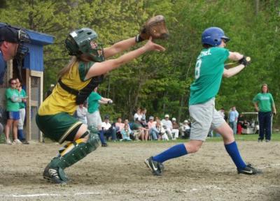 Heather Grabbing the Riseball