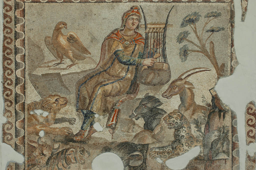 Antakya mosaic Orpheus and the Beasts