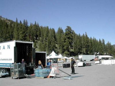 Unloading the stage