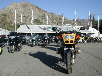 The demo bikes are ready to go