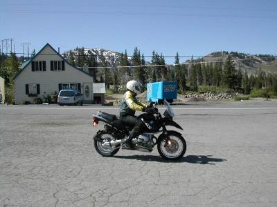 Mike demonstrates the ABS in a 60 mph stop on gravel