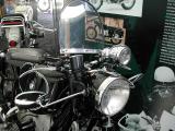 Notice the headlight-mounted mirrors